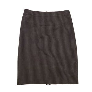 Club Monaco Stripe Midi Wool Pencil Skirt Office Business Women's Size 6